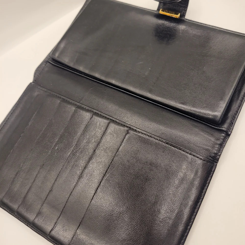 Chanel Black Leather Wallet